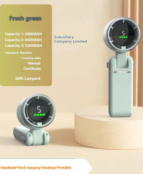 Digital Display USB Handheld Fan